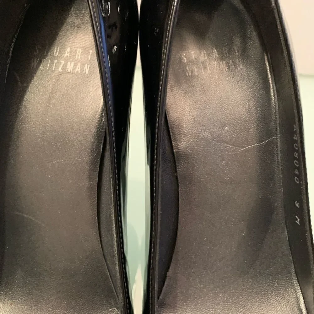 Steuart Weitzman black shoes 9AA vintage